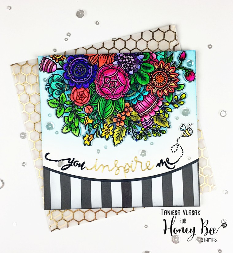 DIY Coloring Book for crafters | Taniesa Vlasak for Honey Bee Stamps and Simon Says Stamp